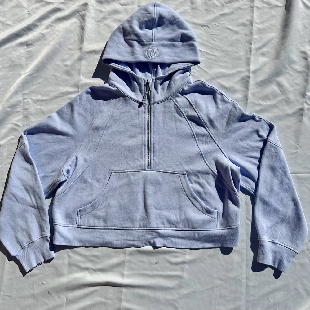 Lululemon Oversized Scuba Half Zip Pastel Blue